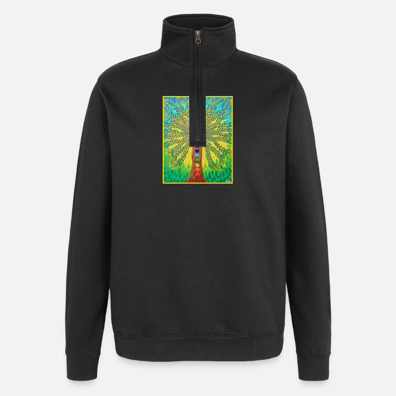 Lebensbaum Lebensenergie - Sonja von Staden - Sweat à zip 1/4 - noir