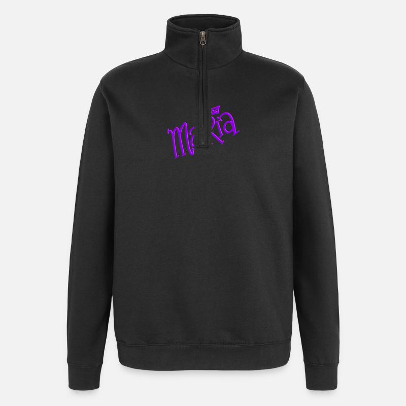 Maria - Sweat à zip 1/4 - noir