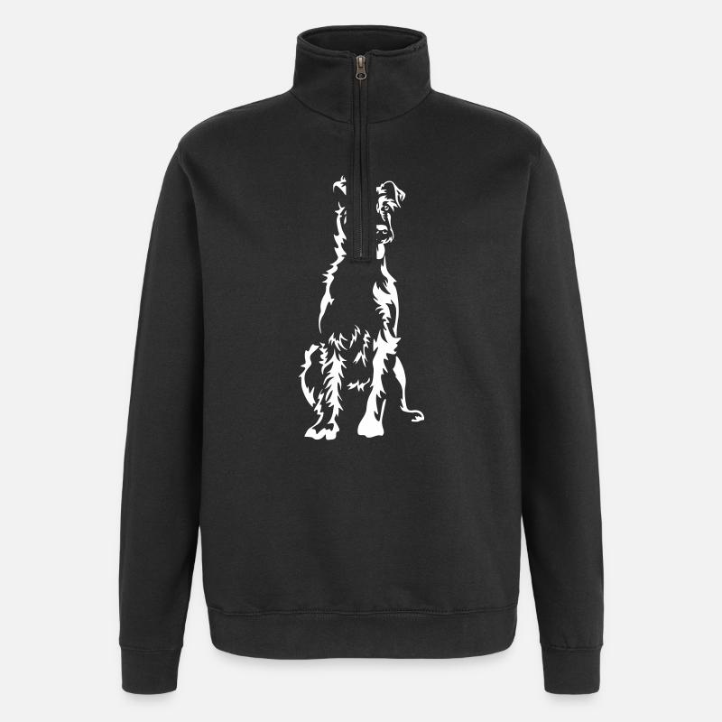 Irish Terrier "Black Edition" - Quarter-Zip Sweatshirt - black