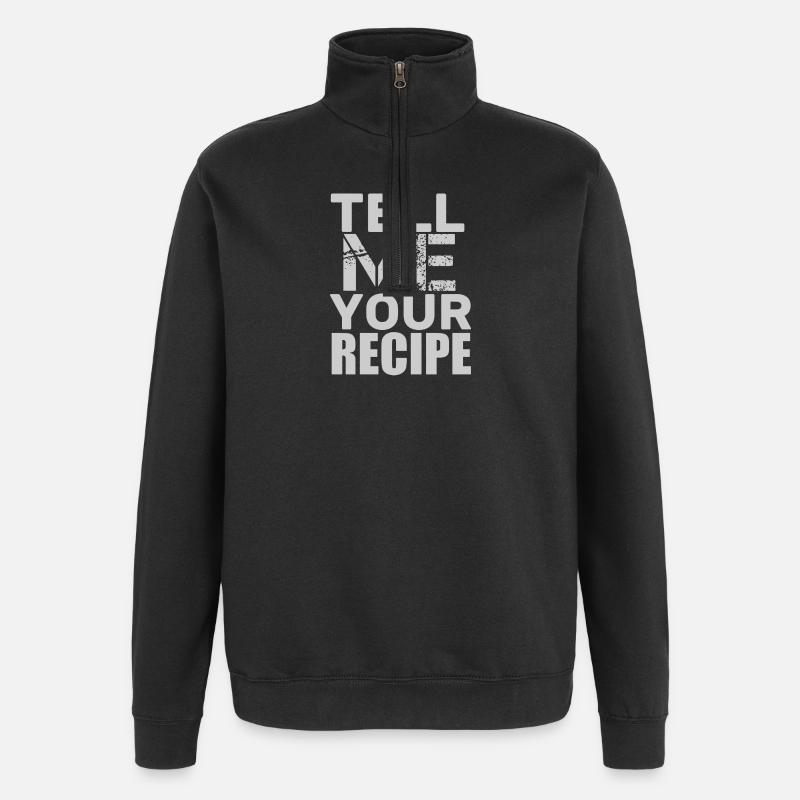 Raconter la recette - Sweat à zip 1/4 - noir
