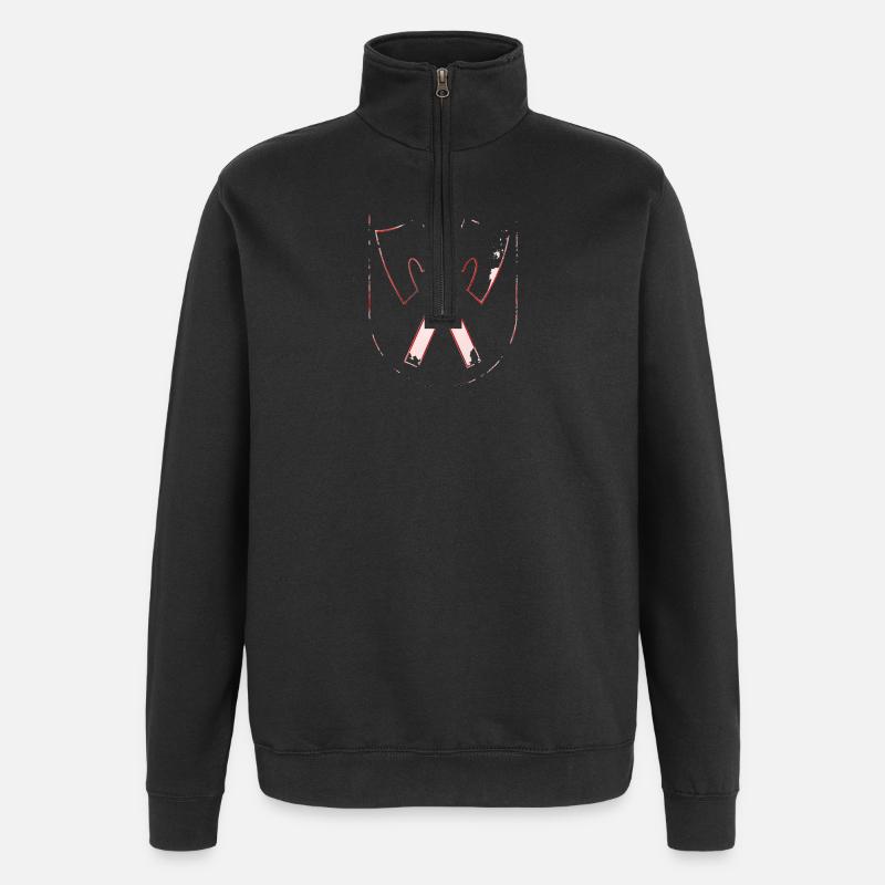 Bienne - Sweat à zip 1/4 - noir