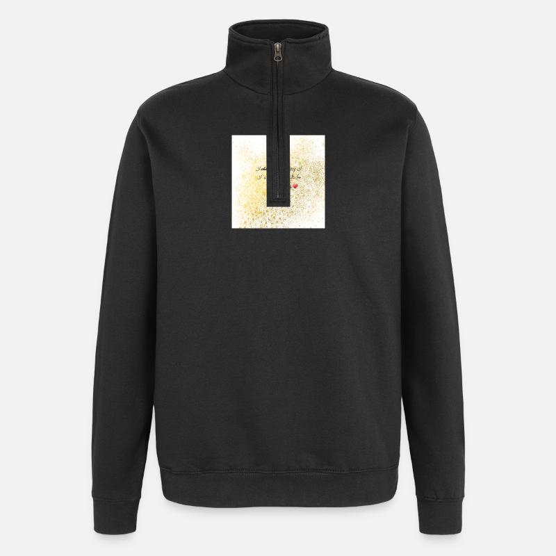Vous êtes un aimant ! - Sweat à zip 1/4 - noir