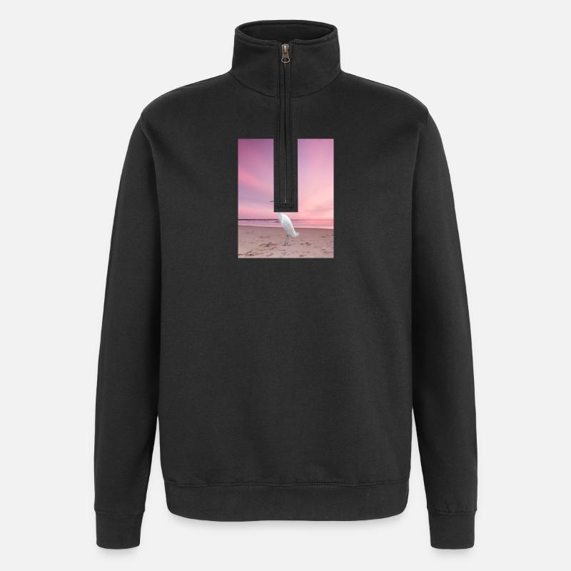 Der Star "Der Weiße Flamingo" - Quarter-Zip-Sweatshirt - Schwarz