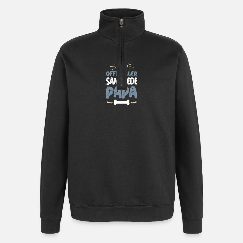 Samoyed - Quarter-Zip Sweatshirt - black