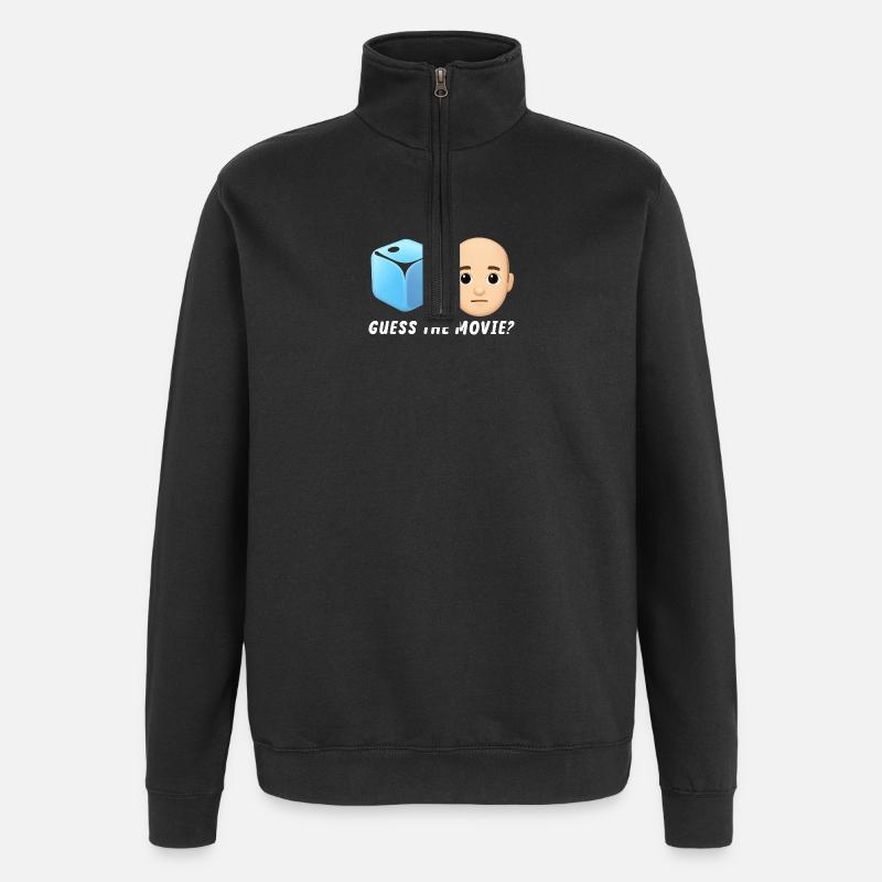 Conception de mystère de film - Sweat à zip 1/4 - noir