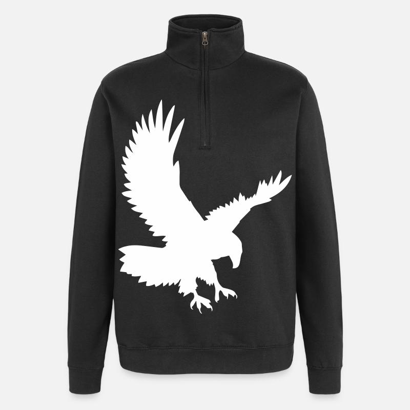 Les Eagles à l’attaque - Sweat à zip 1/4 - noir