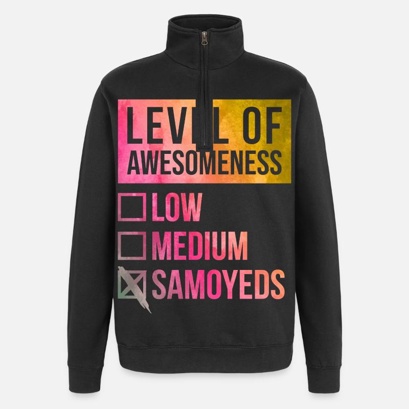 Samoyed - Quarter-Zip Sweatshirt - black