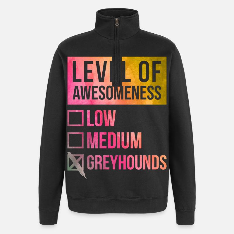 Greyhound - Sweat à zip 1/4 - noir