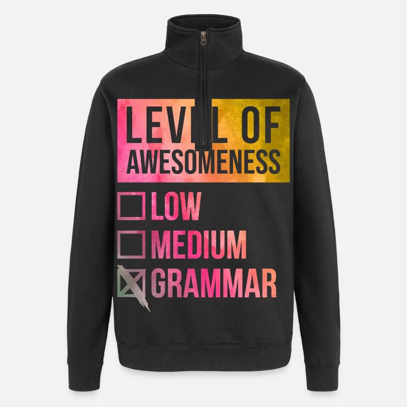 Grammar - Quarter-Zip Sweatshirt - black