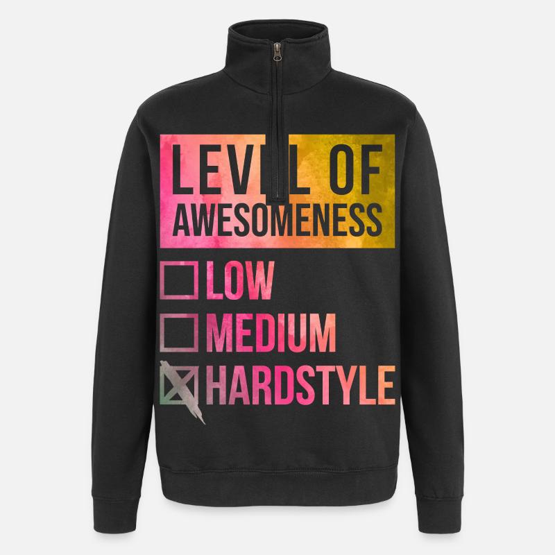 hardstyle - Sweatshirt med 1/4 lynlås - sort