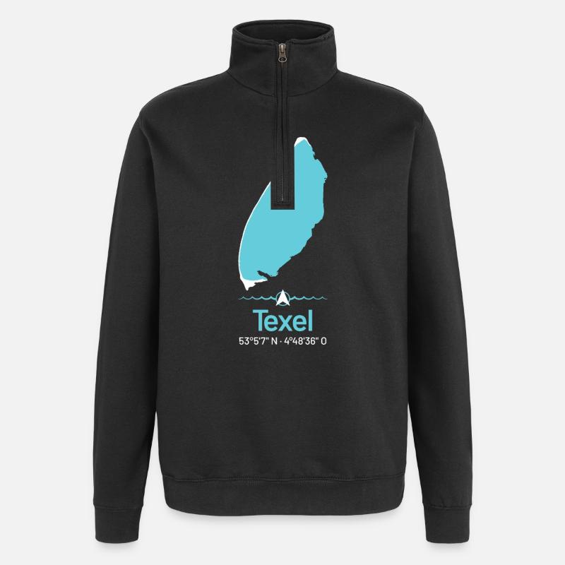 Texel | Design map - Quarter-Zip Sweatshirt - black