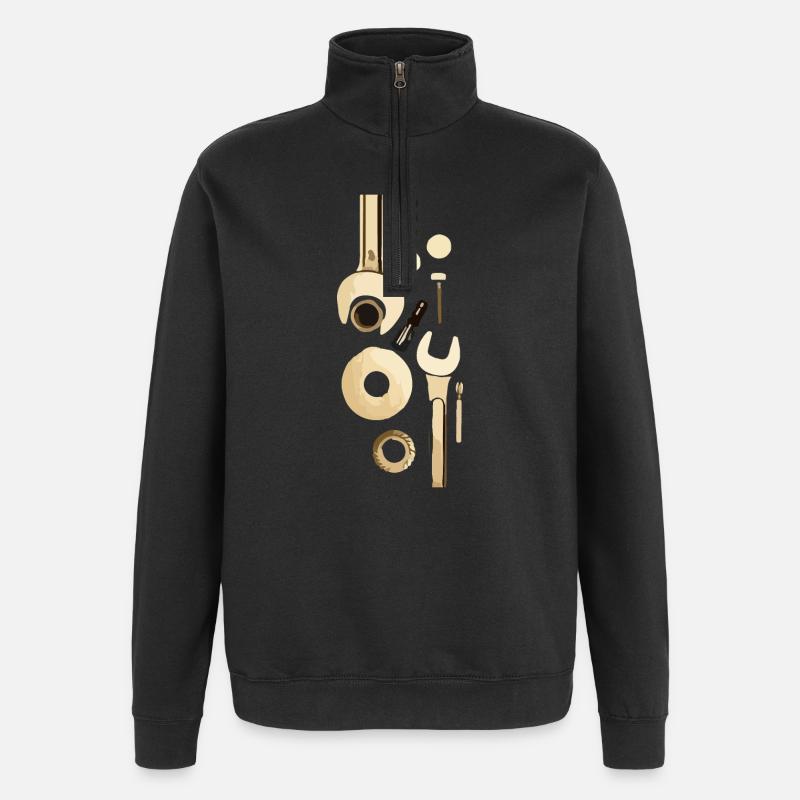 tool - Quarter-Zip Sweatshirt - black