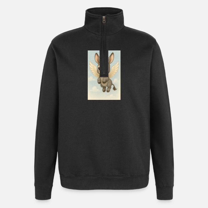 Fly - Quarter-Zip Sweatshirt - black