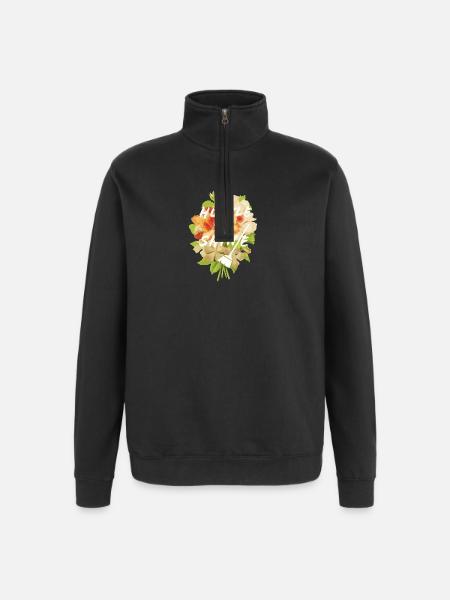 Hustle & Shine - Quarter-Zip Sweatshirt - black