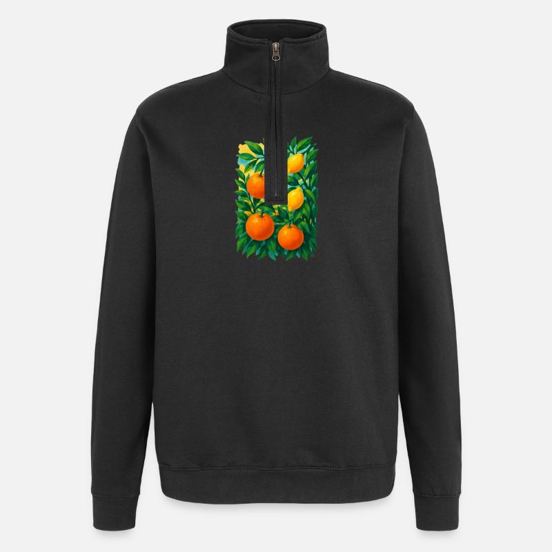 Rêve de Citrus Grove - Sweat à zip 1/4 - noir