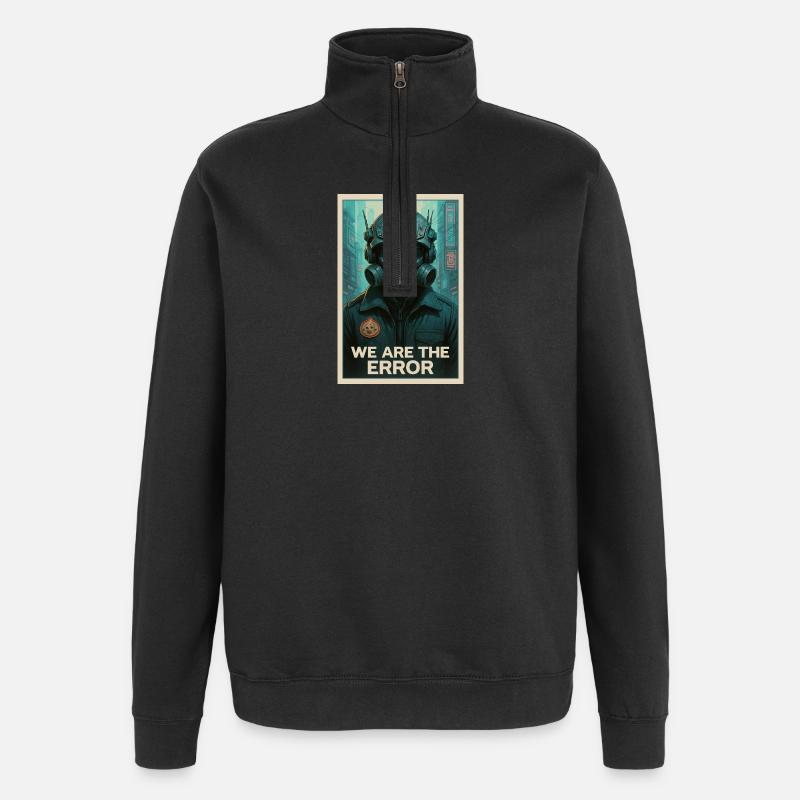 WIR SIND DER FEHLER - Quarter-Zip-Sweatshirt - Schwarz