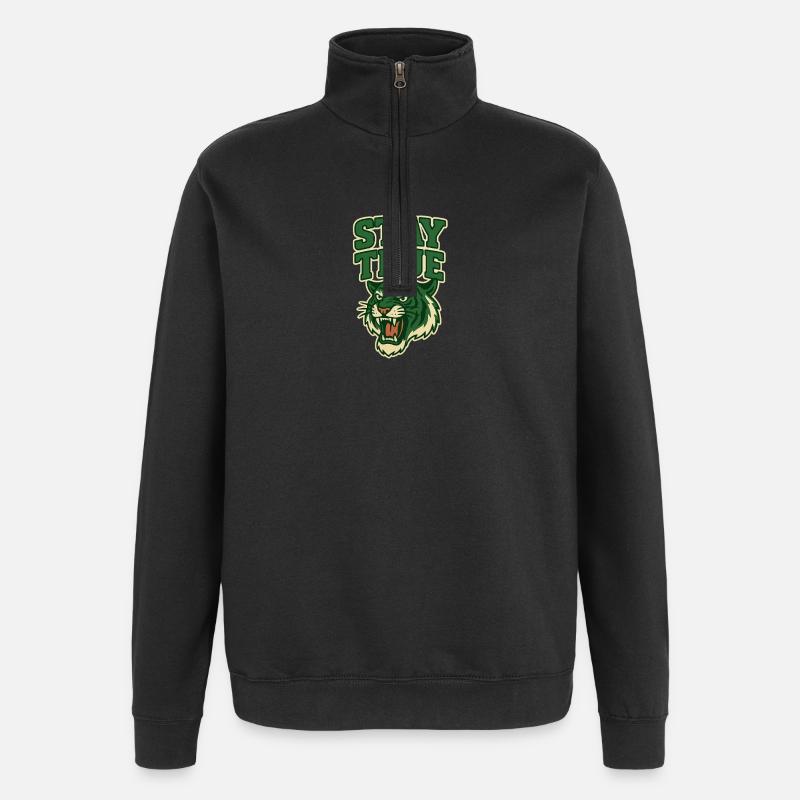 A wild declaration of loyalty - Quarter-Zip Sweatshirt - black