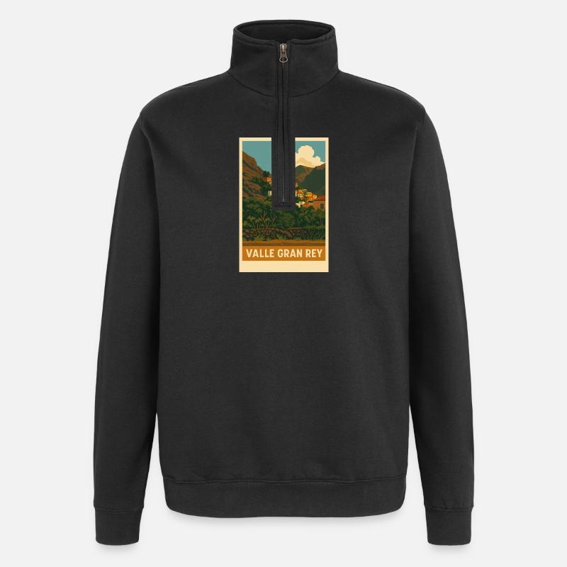 La Calera Valle Gran Rey - Sweat à zip 1/4 - noir