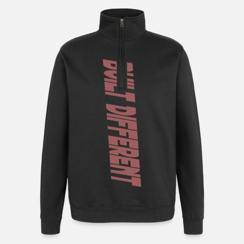 Construit différemment - Sweat à zip 1/4 - noir