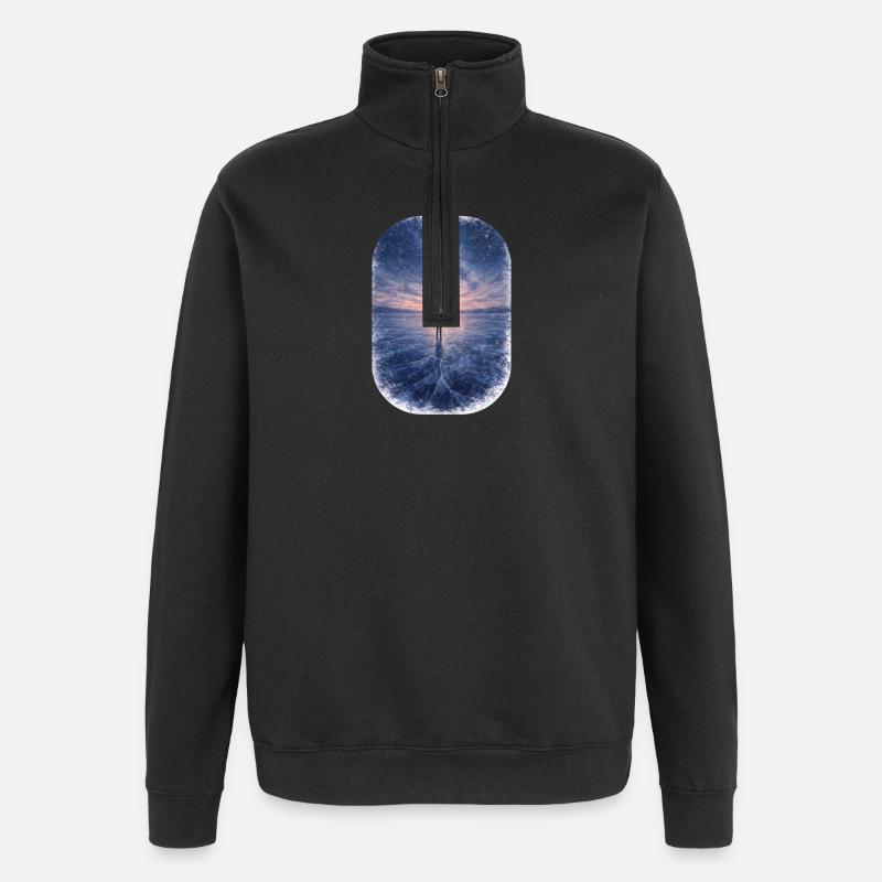 Weiter Norden - Quarter-Zip-Sweatshirt - Schwarz