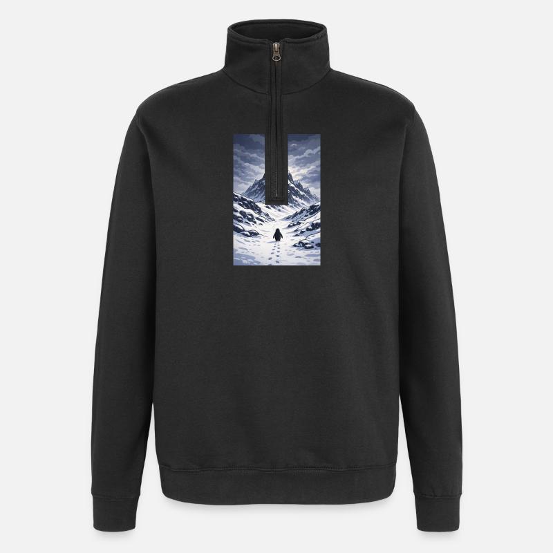 But why Penguin - Quarter-Zip Sweatshirt - black