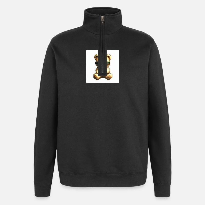 Teddycool II - Quarter-Zip-Sweatshirt - Schwarz