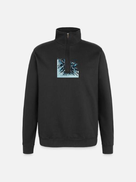 Season's Greetings - Quarter-Zip Sweatshirt - black