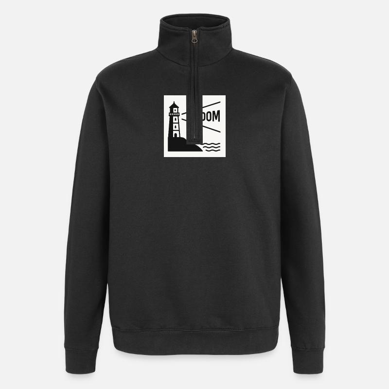 Utilisation - Sweat à zip 1/4 - noir
