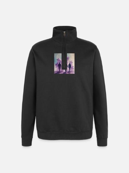 My Darkside - Quarter-Zip Sweatshirt - black