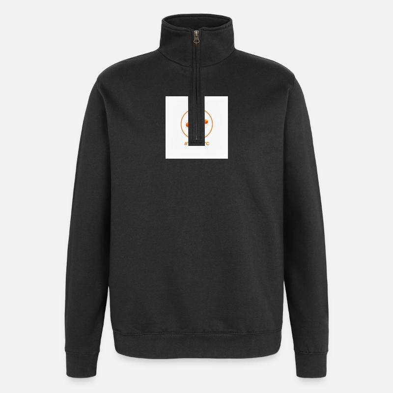 TeamBTC Blockchain Cubes - Sweat à zip 1/4 - noir