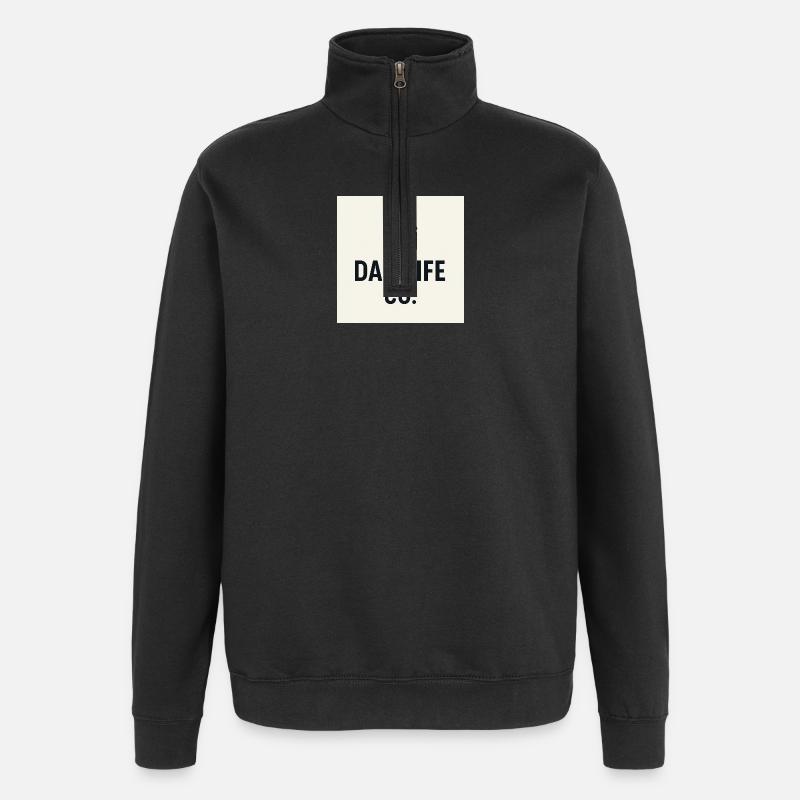 Bouteilles de bureau Dad Life Co - Sweat à zip 1/4 - noir