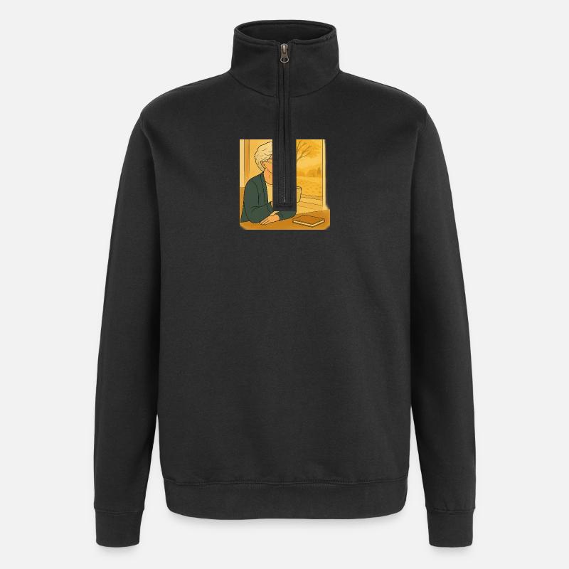 Mamie Karin - Sweat à zip 1/4 - noir