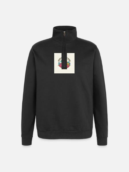 Garden of Lost Hopes - Quarter-Zip Sweatshirt - black