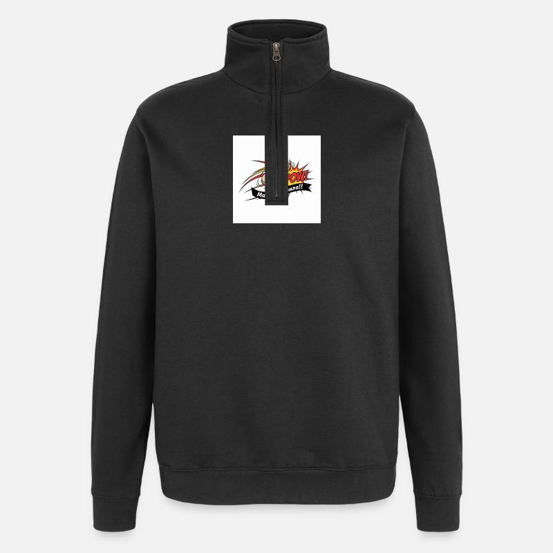 École nationale - Sweat à zip 1/4 - noir