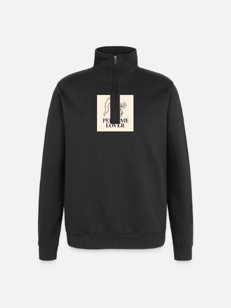 Perfume_Lover - Quarter-Zip Sweatshirt - black