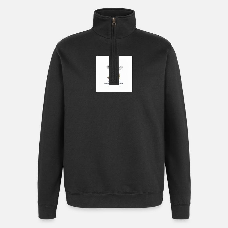 Bee apprend le français : Méthinks - Sweat à zip 1/4 - noir