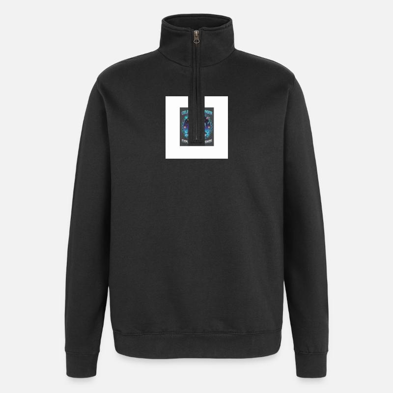 Celestial Voyager erforschen das Kosmos - Quarter-Zip-Sweatshirt - Schwarz