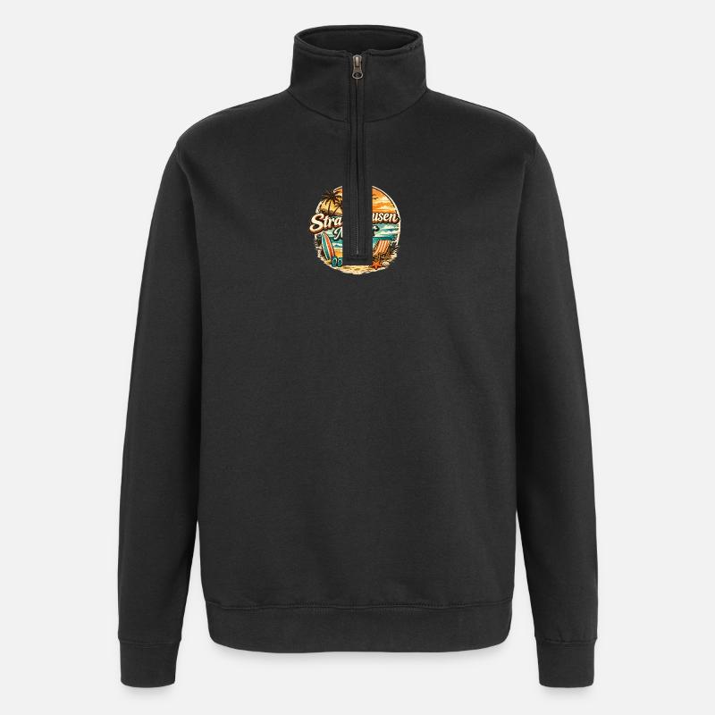 Beach Breaks Master Rétro - Sweat à zip 1/4 - noir