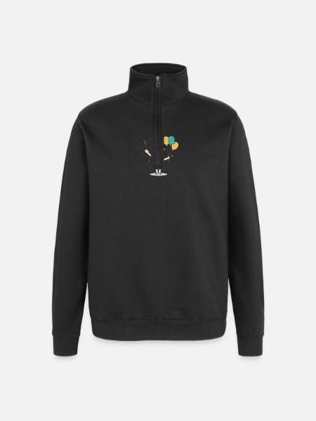 Pfleger-Ruhestandsgeschenk Abschied Pfleger-Humor - Quarter-Zip-Sweatshirt - Schwarz