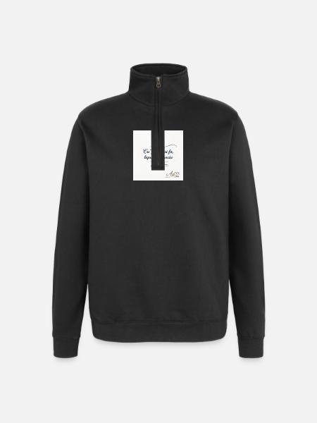 Designer Azzo  - Quarter-Zip-Sweatshirt - Schwarz