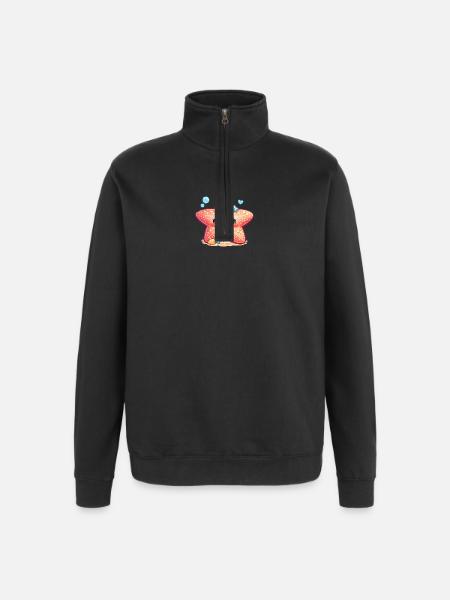 Seestern - Quarter-Zip-Sweatshirt - Schwarz