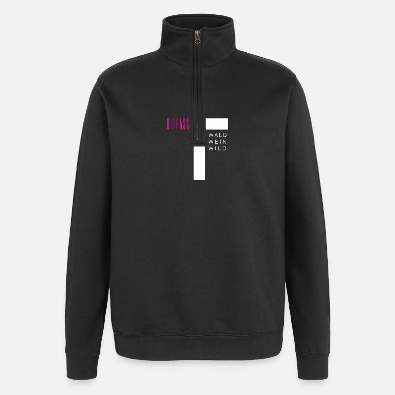 Croix de Saint-Jean - Sweat à zip 1/4 - noir