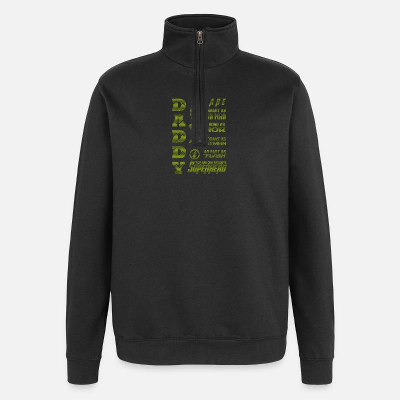 Citation de motivation inspirante Impression d’art - Sweat à zip 1/4 - noir