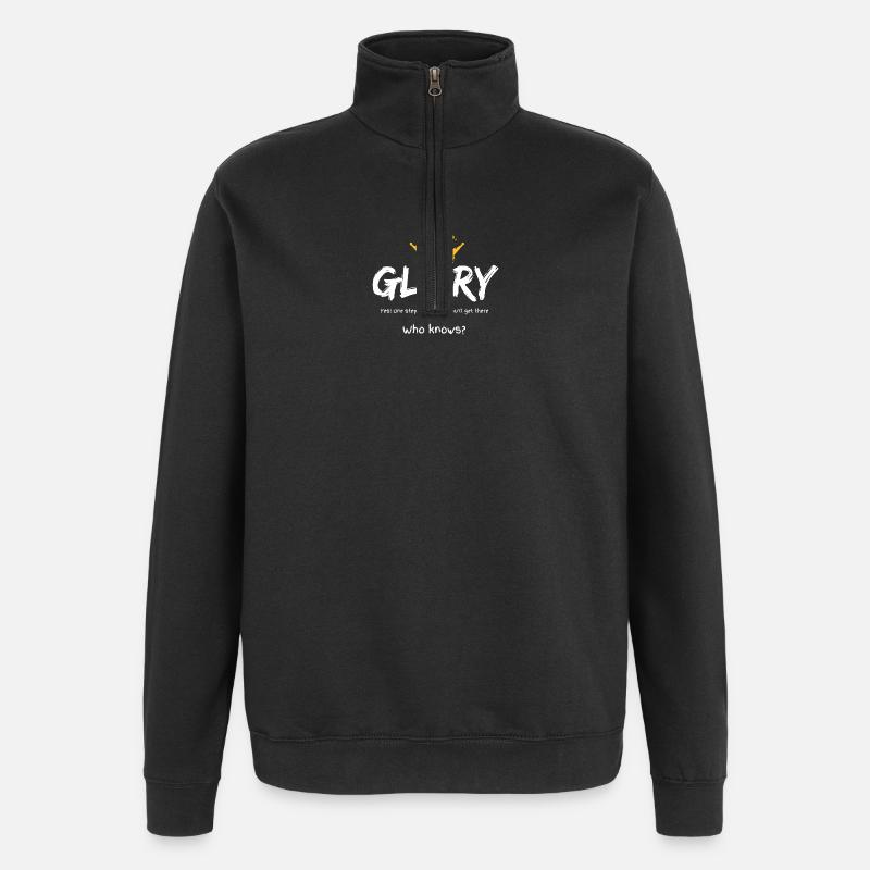 Glory Crown Graffiti - Quarter-Zip Sweatshirt - black