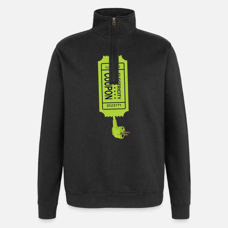 Strom Coupon - Quarter-Zip-Sweatshirt - Schwarz