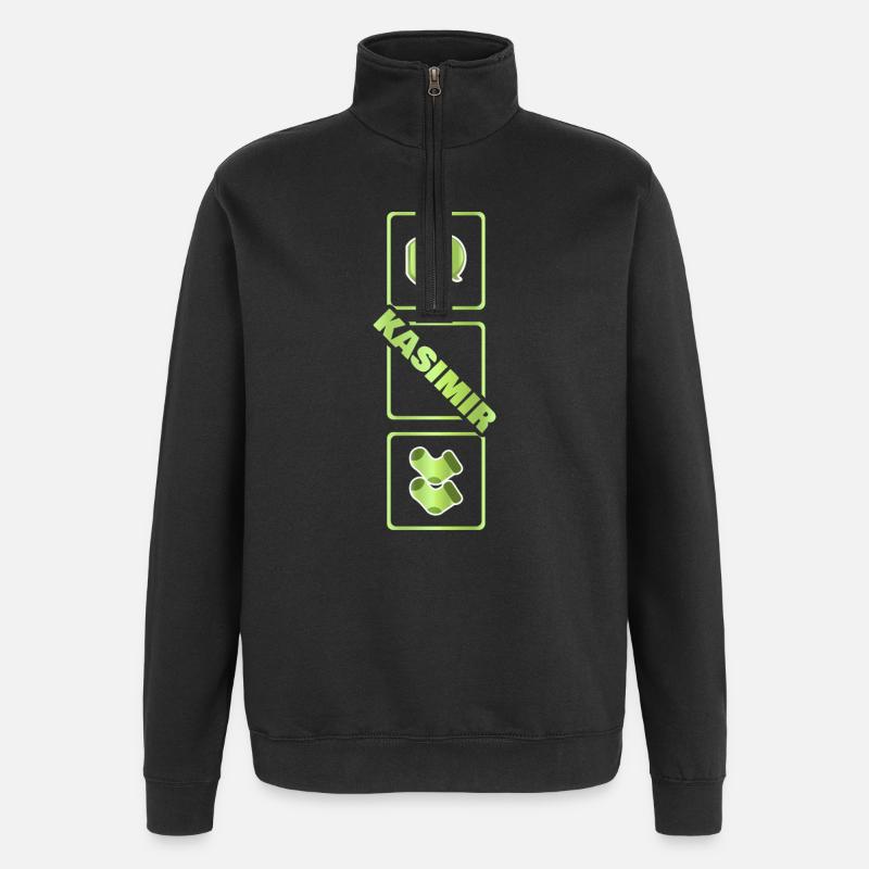 Kasimir - Quarter-Zip Sweatshirt - black