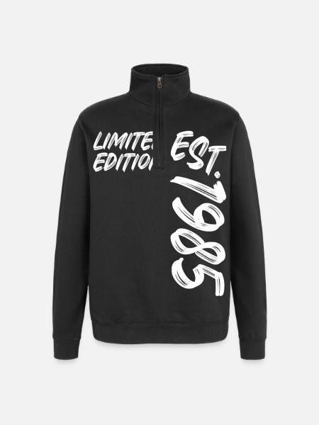 Limited Edition Est. 1985 - Quarter-Zip Sweatshirt - black