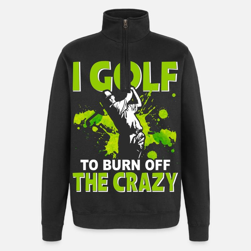 golfe - Sweat à zip 1/4 - noir