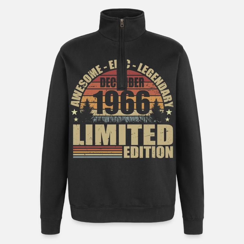 Décembre 1966 - Édition Limitée Décembre 1966 - Sweat à zip 1/4 - noir