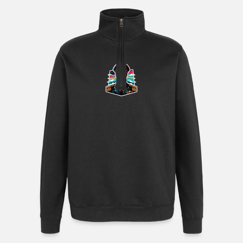 Kapitän bunt - Quarter-Zip-Sweatshirt - Schwarz